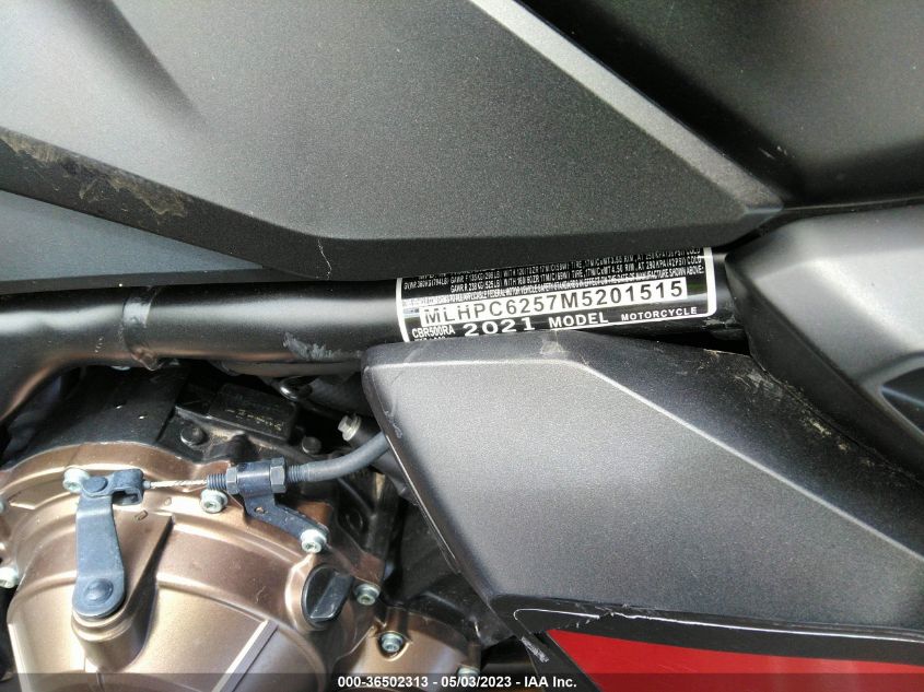 2021 HONDA CBR500 RA - MLHPC6257M5201515