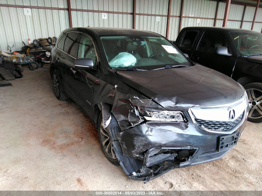 2016 ACURA MDX W/TECH/W/TECH - 5FRYD4H48GB012249