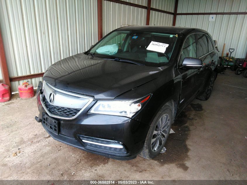 2016 ACURA MDX W/TECH/W/TECH - 5FRYD4H48GB012249