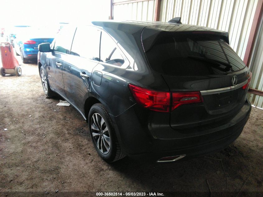 2016 ACURA MDX W/TECH/W/TECH - 5FRYD4H48GB012249
