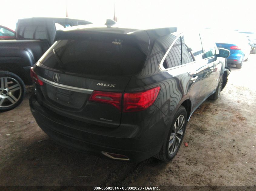 2016 ACURA MDX W/TECH/W/TECH - 5FRYD4H48GB012249