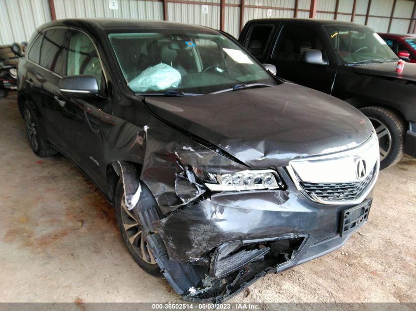 2016 ACURA MDX W/TECH/W/TECH - 5FRYD4H48GB012249