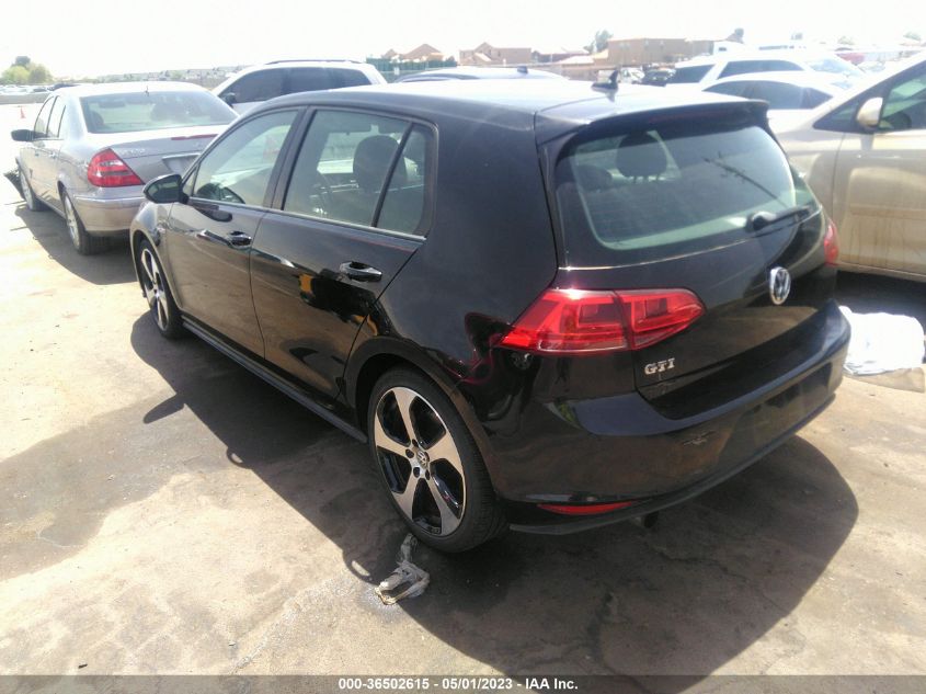 2017 VOLKSWAGEN GOLF GTI S/SE/AUTOBAHN/SPORT - 3VW4T7AUXHM060344