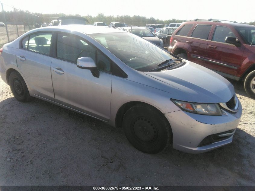 2013 HONDA CIVIC SDN LX - 2HGFB2F5XDH587443
