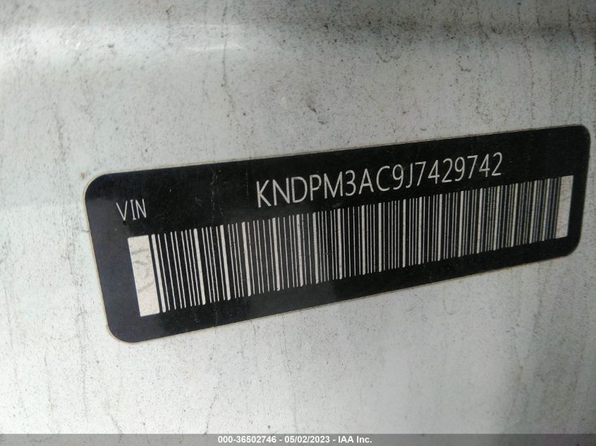 2018 KIA SPORTAGE LX - KNDPM3AC9J7429742