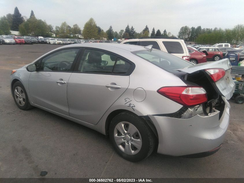 2016 KIA FORTE LX - KNAFX4A63G5555082