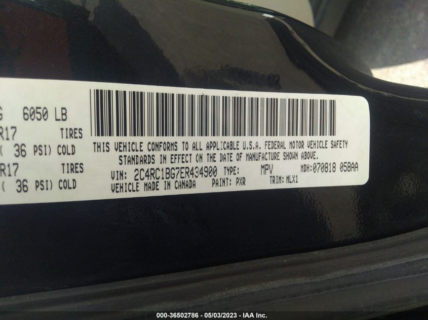 2014 CHRYSLER TOWN & COUNTRY TOURING - 2C4RC1BG7ER434900