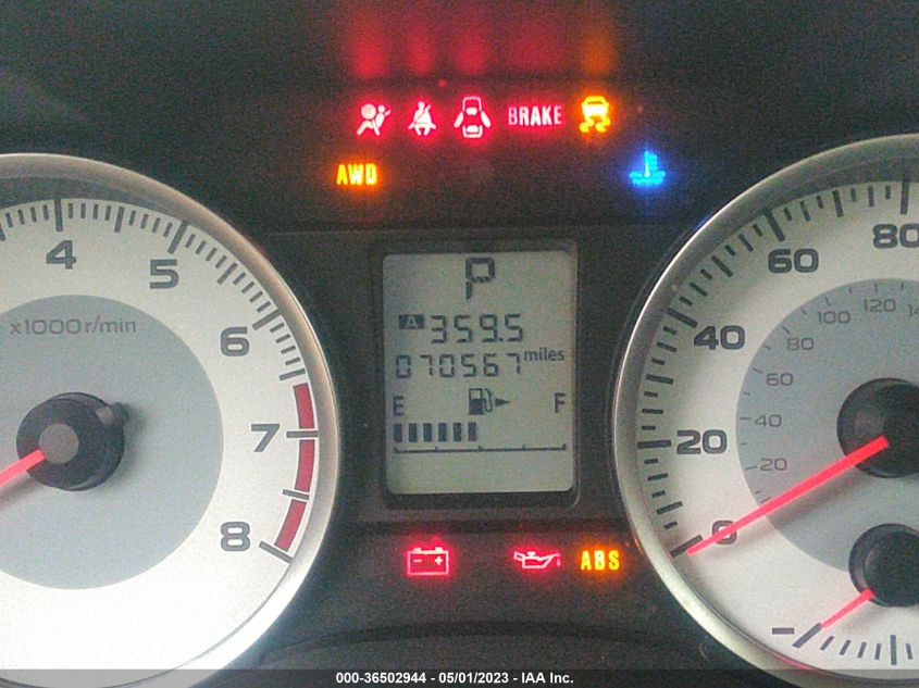 2013 SUBARU IMPREZA WAGON 2.0I SPORT PREMIUM - JF1GPAL64D2886193