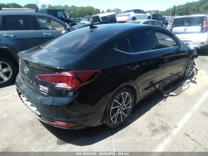 2019 HYUNDAI ELANTRA LIMITED - 5NPD84LF0KH430523