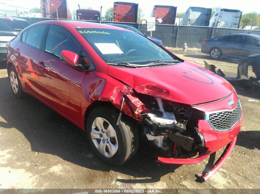 2016 KIA FORTE LX - KNAFK4A67G5580498