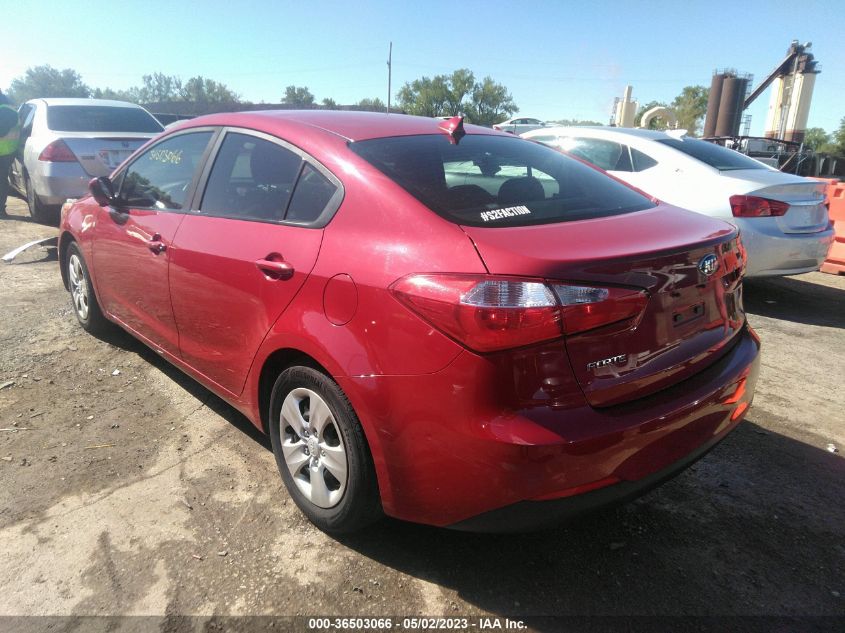 2016 KIA FORTE LX - KNAFK4A67G5580498