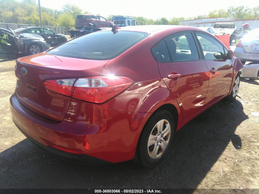 2016 KIA FORTE LX - KNAFK4A67G5580498
