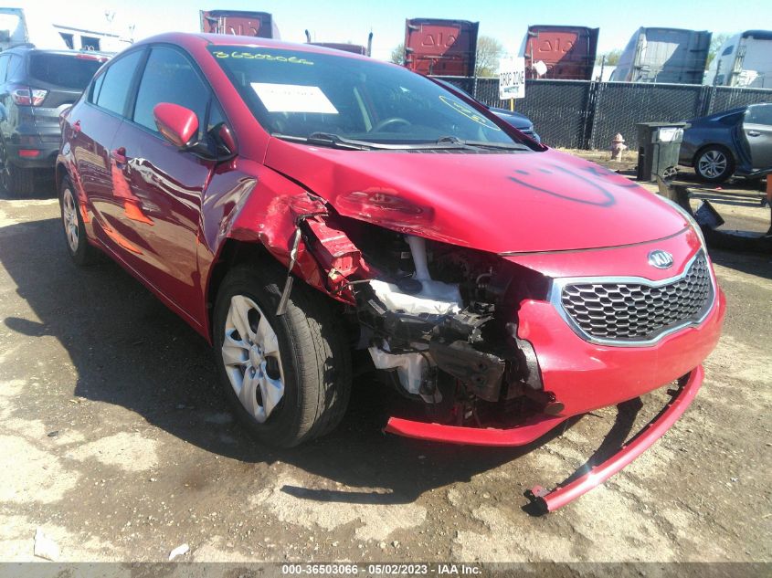 2016 KIA FORTE LX - KNAFK4A67G5580498