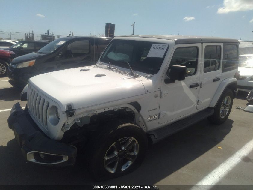 2020 JEEP WRANGLER UNLIMITED SAHARA - 1C4HJXEN2LW148813