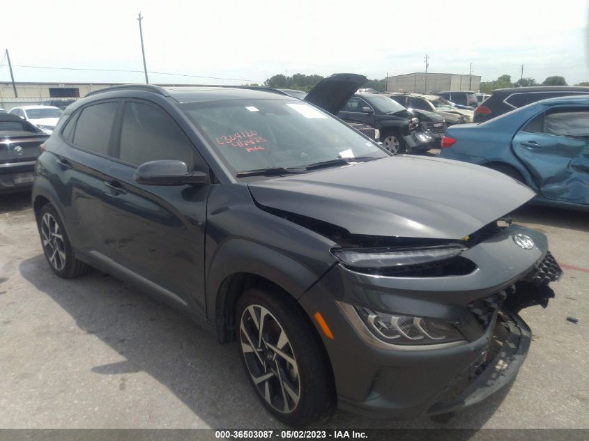 2022 HYUNDAI KONA LIMITED - KM8K53A37NU855665