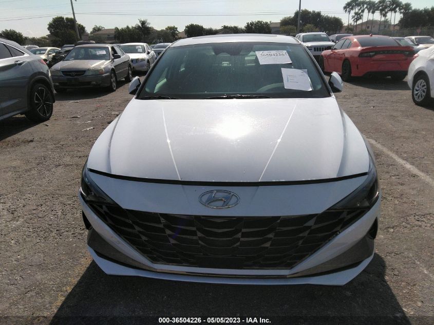 2021 HYUNDAI ELANTRA HYBRID LIMITED KMHLN4AJ6MU007090