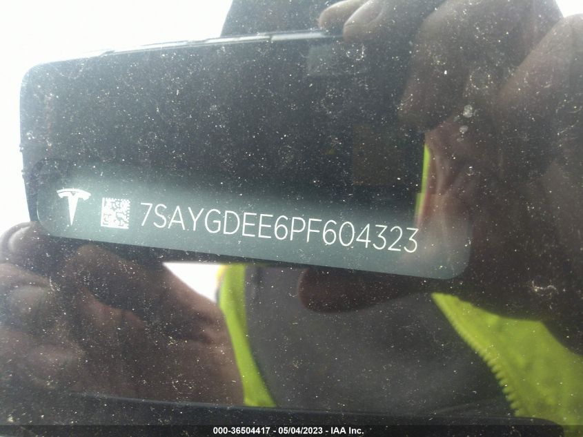 2023 TESLA MODEL Y LONG RANGE - 7SAYGDEE6PF604323