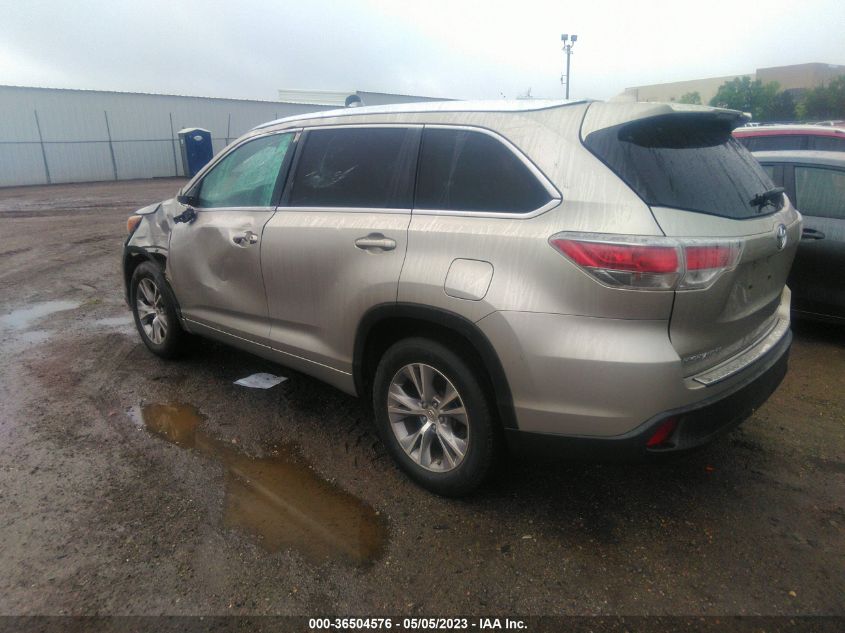 2015 TOYOTA HIGHLANDER XLE - 5TDKKRFH8FS068721