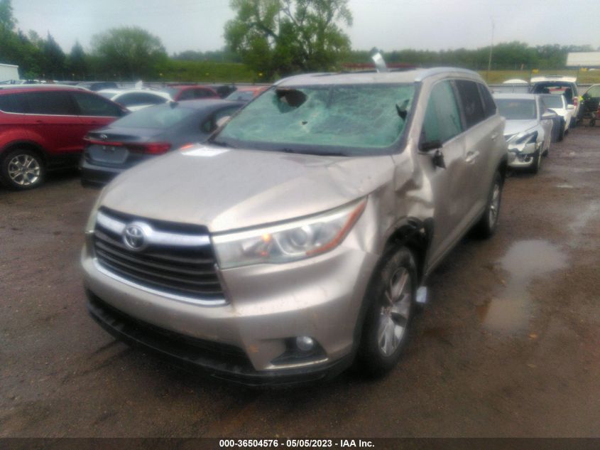 2015 TOYOTA HIGHLANDER XLE - 5TDKKRFH8FS068721