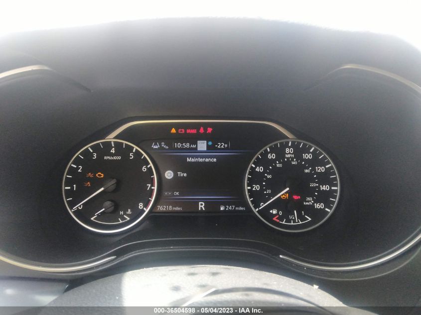 2019 NISSAN MAXIMA SR - 1N4AA6AV7KC366897