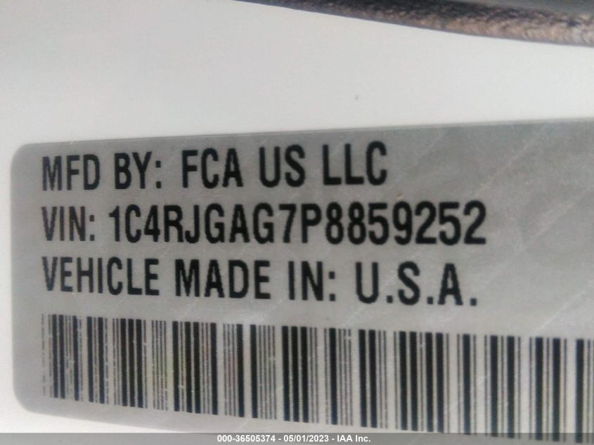 2023 JEEP GRAND CHEROKEE LAREDO - 1C4RJGAG7P8859252