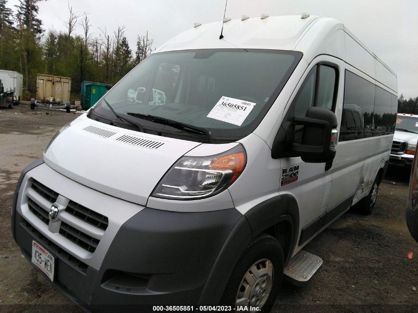 2014 RAM PROMASTER 2500 WINDOW VAN HIGH ROOF 3C6TRVPG1EE130474