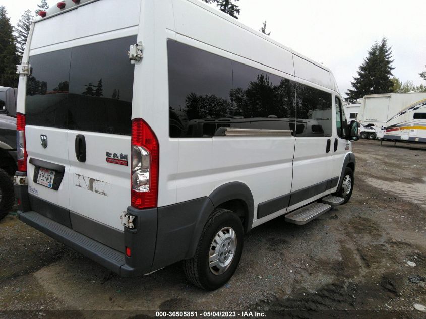 2014 RAM PROMASTER 2500 WINDOW VAN HIGH ROOF 3C6TRVPG1EE130474