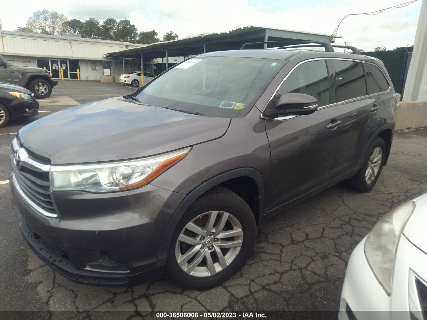 2015 TOYOTA HIGHLANDER LE - 5TDBKRFH7FS102440