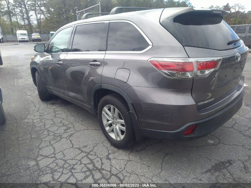 2015 TOYOTA HIGHLANDER LE - 5TDBKRFH7FS102440