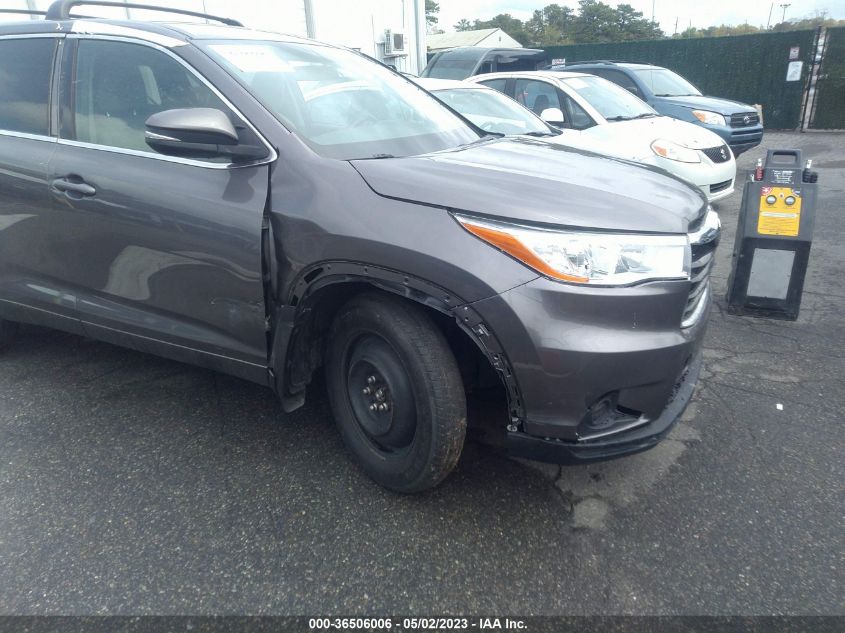 2015 TOYOTA HIGHLANDER LE - 5TDBKRFH7FS102440