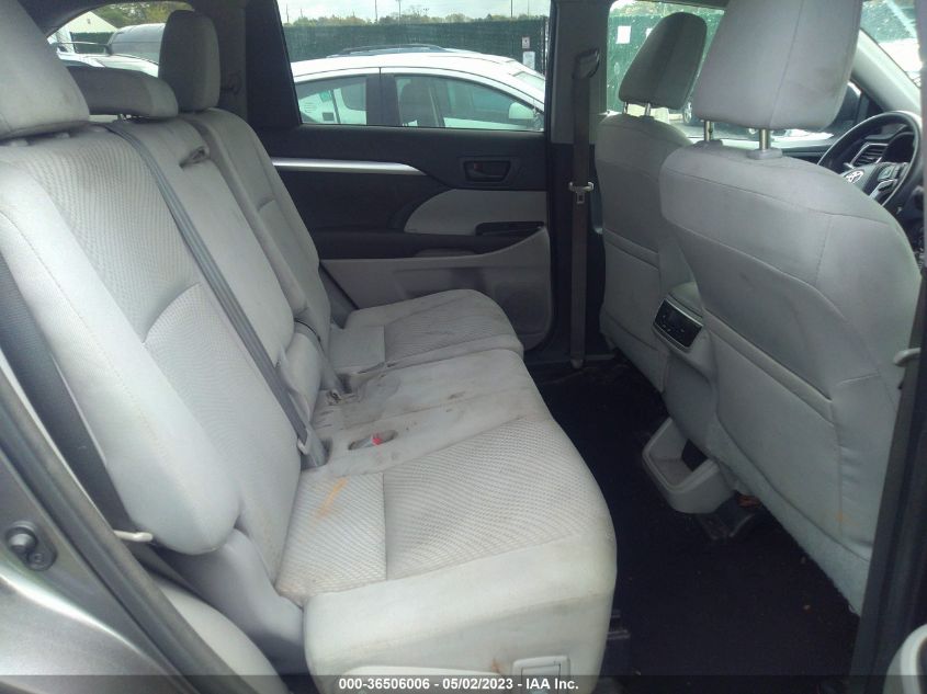 2015 TOYOTA HIGHLANDER LE - 5TDBKRFH7FS102440