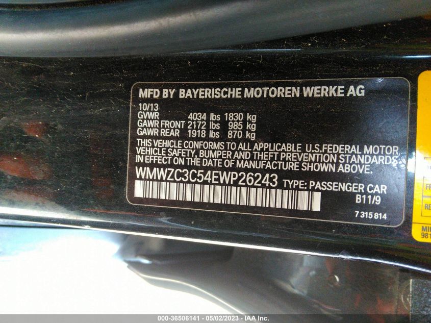 2014 MINI COOPER COUNTRYMAN S - WMWZC3C54EWP26243