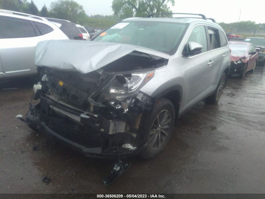 2019 TOYOTA HIGHLANDER SE/XLE - 5TDJZRFH7KS991533