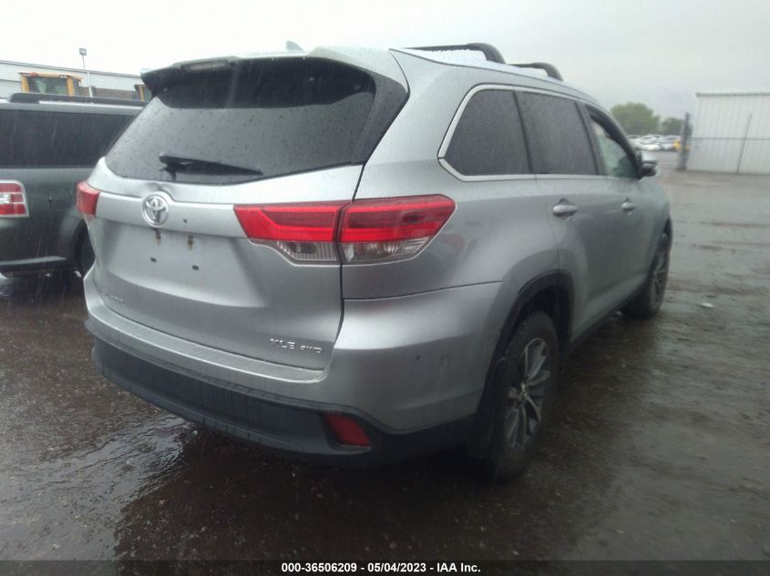 2019 TOYOTA HIGHLANDER SE/XLE - 5TDJZRFH7KS991533
