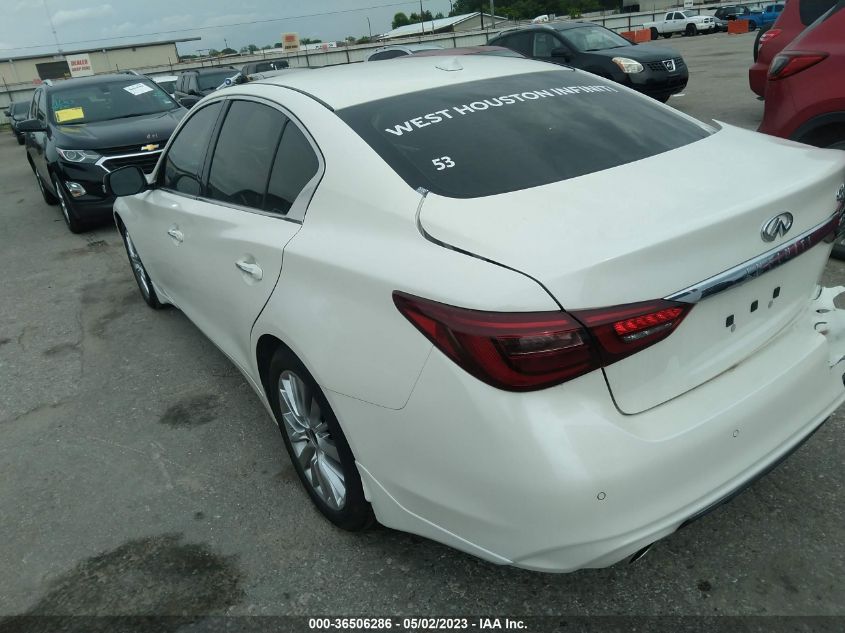 2021 INFINITI Q50 3.0T LUXE - JN1EV7BP0MM700435