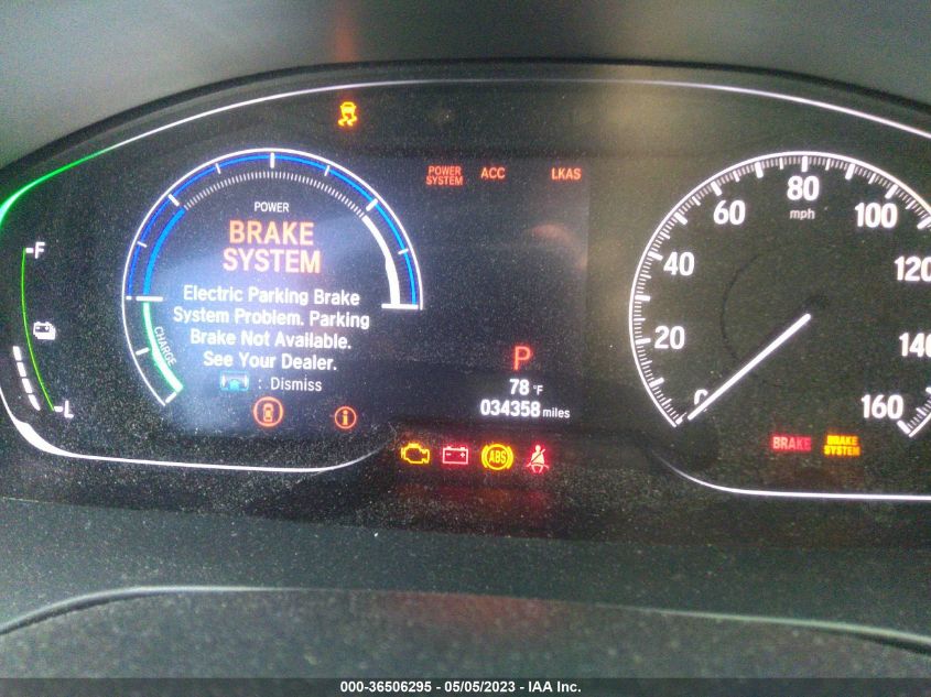 2019 HONDA INSIGHT TOURING 19XZE4F94KE025239