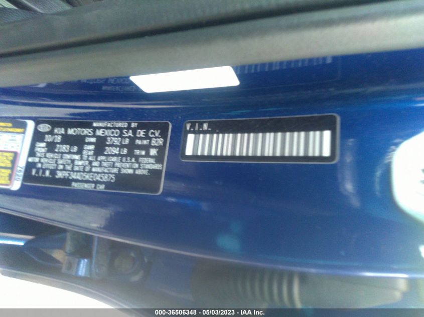 2019 KIA FORTE S - 3KPF34AD5KE045875