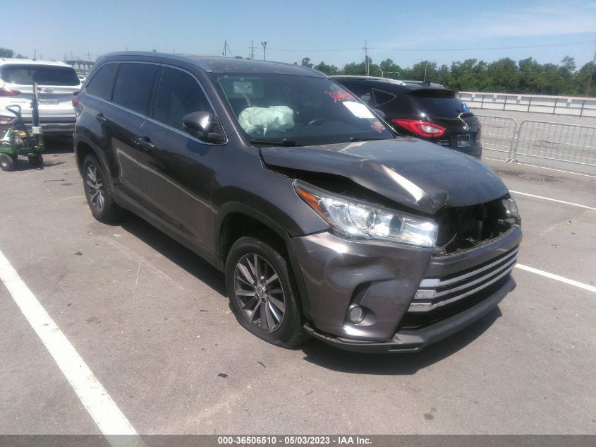 2019 TOYOTA HIGHLANDER SE/XLE - 5TDKZRFH7KS564387