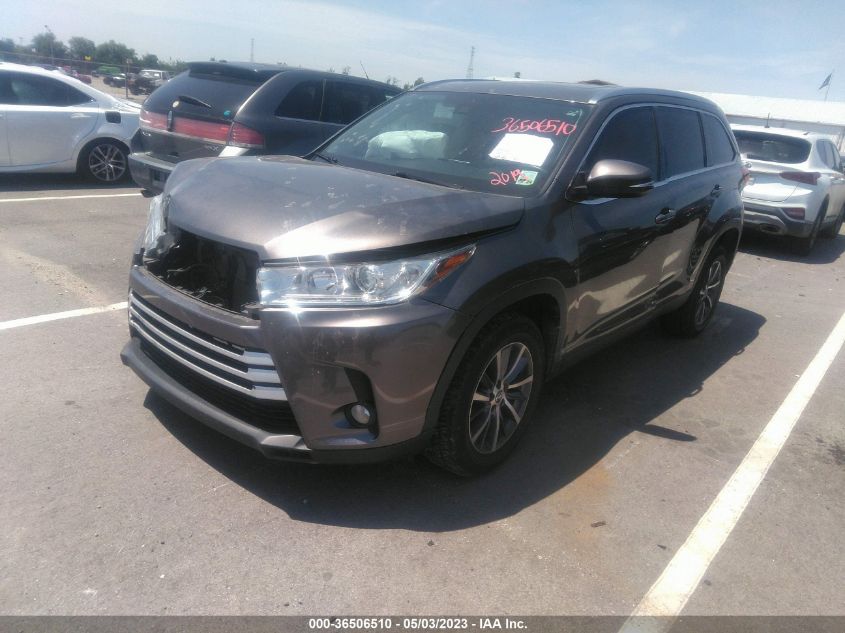 2019 TOYOTA HIGHLANDER SE/XLE - 5TDKZRFH7KS564387