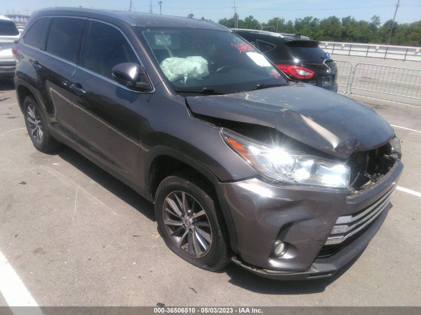 2019 TOYOTA HIGHLANDER SE/XLE - 5TDKZRFH7KS564387