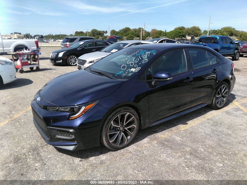 VIN 5YFS4MCE9MP086187 2021 TOYOTA COROLLA SE/NIGHTSHADE/APEX SE