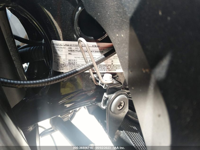 2019 KTM 790 DUKE - VBKTU640XKM739403