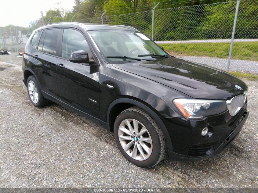 2016 BMW X3 XDRIVE28I - 5UXWX9C55G0D68610