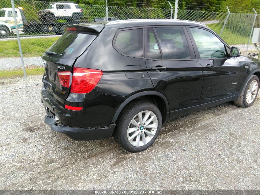 2016 BMW X3 XDRIVE28I - 5UXWX9C55G0D68610