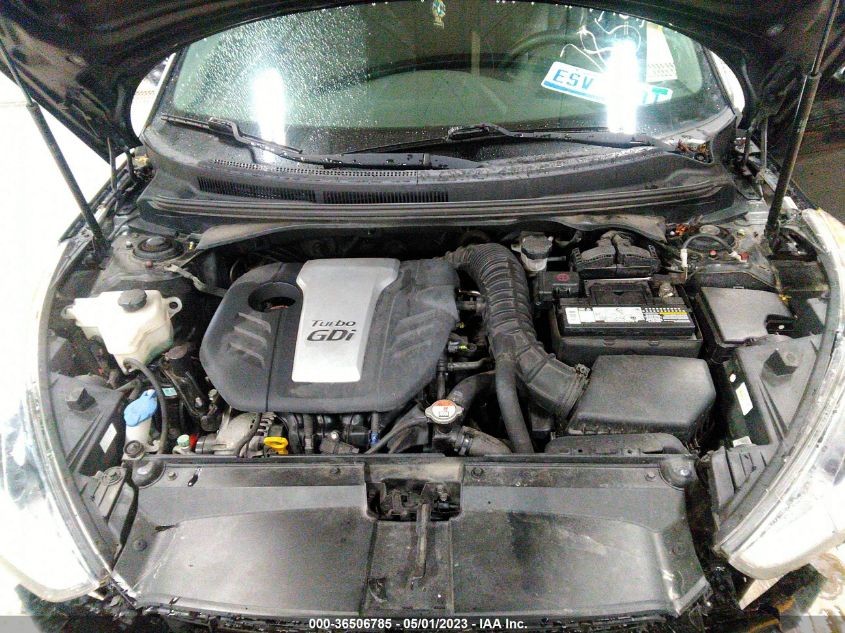 2013 HYUNDAI VELOSTER TURBO W/BLACK INT - KMHTC6AE2DU178553