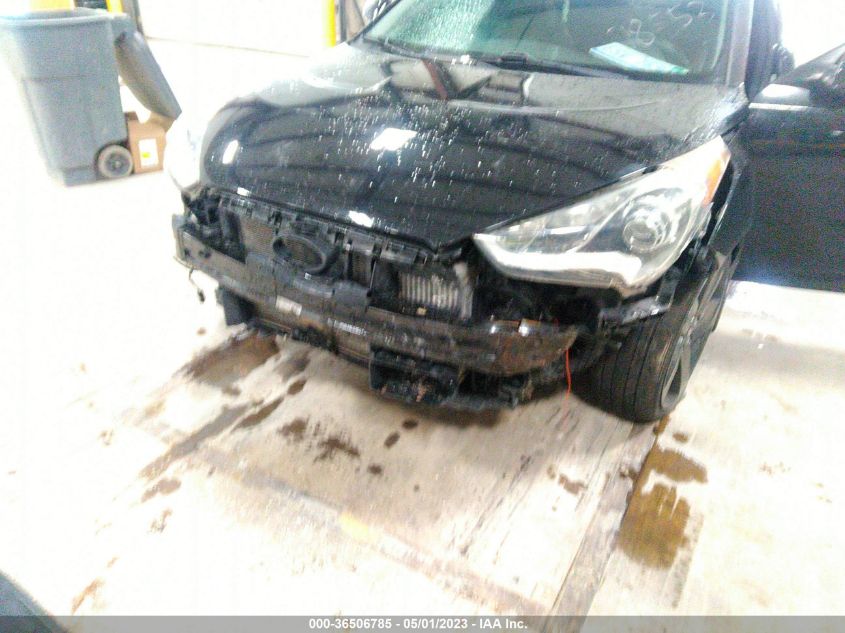 2013 HYUNDAI VELOSTER TURBO W/BLACK INT - KMHTC6AE2DU178553