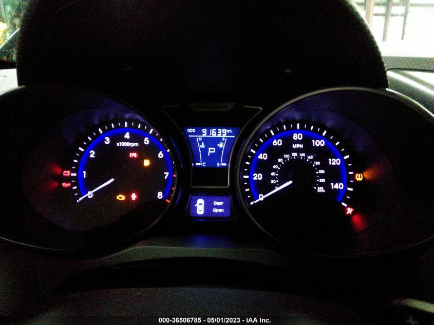 2013 HYUNDAI VELOSTER TURBO W/BLACK INT - KMHTC6AE2DU178553