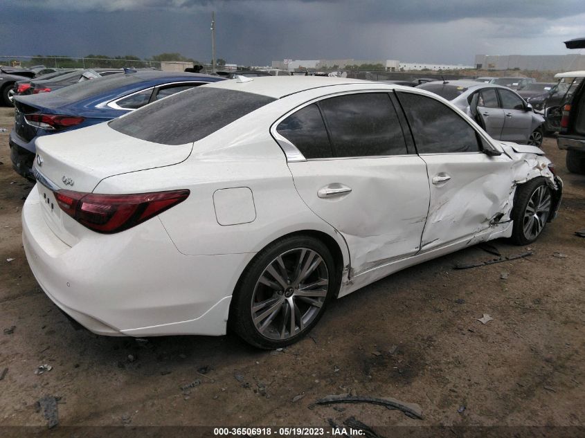 2021 INFINITI Q50 3.0T SENSORY - JN1EV7CP0MM706346