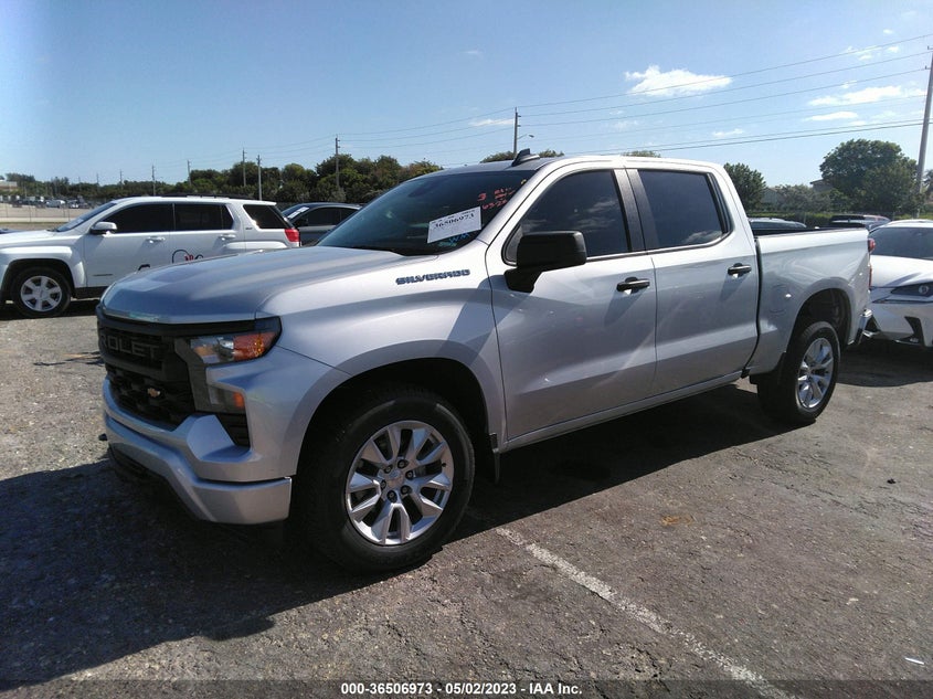 VIN 1GCPABEK3NZ522366 2022 CHEVROLET SILVERADO 1500 CUSTOM