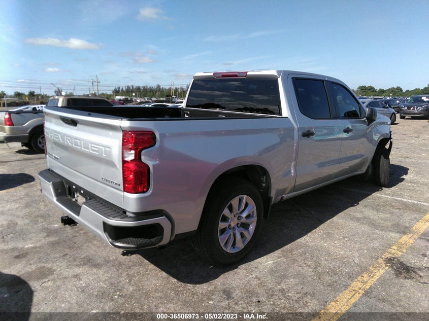 VIN 1GCPABEK3NZ522366 2022 CHEVROLET SILVERADO 1500 CUSTOM